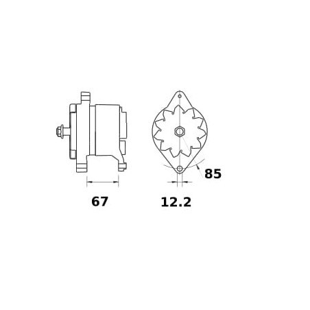 Lichtmaschine 14V 65A - MG357