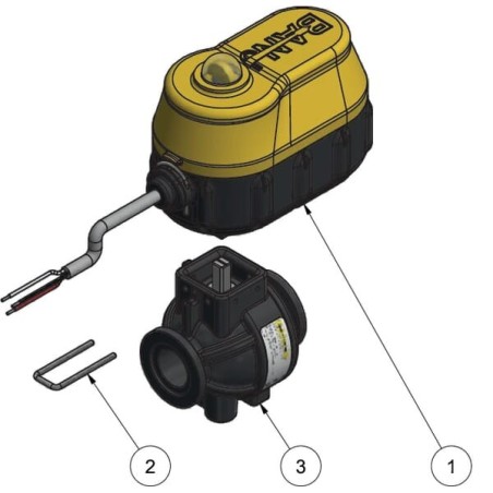 Electric 2-way valve 1 inch - MEVX100
