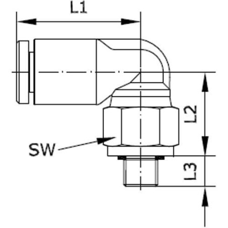 Steckverschraubung - MECS3M5P