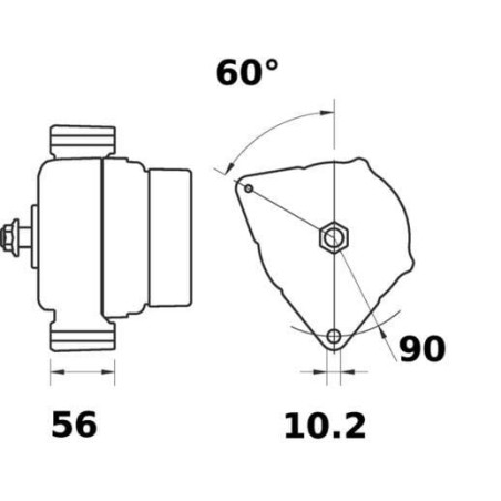 Lichtmaschine, 14 V, 150 A - MG757