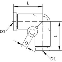 Push-in fitting - MEC6P