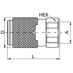 Coupling 3/4 inch - NS75112FB