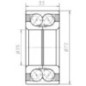 Angular contact ball bearing - NWB01576 Angular contact ball bearing - NWB01576