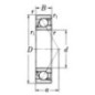 Angular contact ball bearing - NWB00589 Angular contact ball bearing - NWB00589