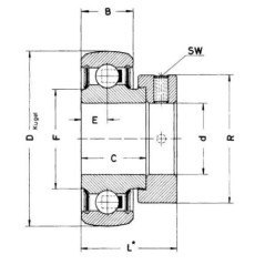 Ball bearing insert - NWB00820