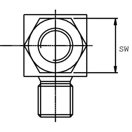 Compact elbow M/M 3/4 BSP - MM9012K