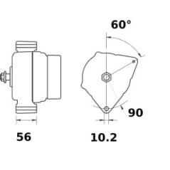 Alternator 14V 250A - MG613