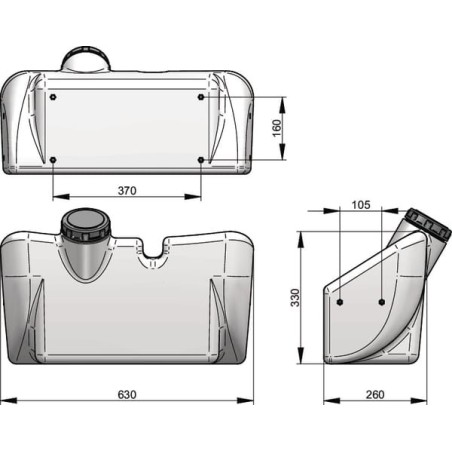 Rinsing water tank - MNLC5PONAT