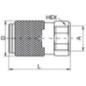 Coupling 3/8 inch - NS3716FB