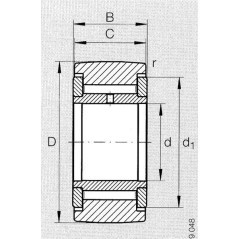 Kurvenrolle - NATV10PPASKF