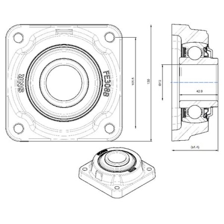 Ball bearing unit - NWB01584