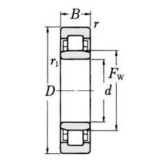 Cylindrical roller bearing - NWB00778