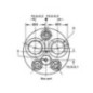 Orbit motor, shaft diameter 16 sensor back - OMM8151G5060