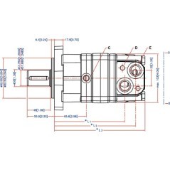 Orbit motor OMS100 - OMS100151F2201