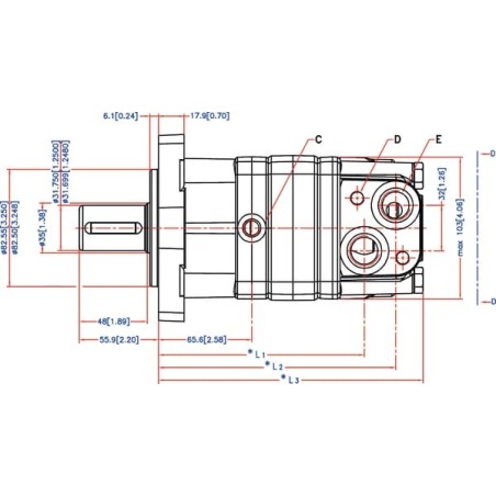 Orbitmotor OMS100 - OMS100151F2201
