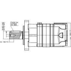 Orbit motor, shaft diameter 32, Stand - OMS125151F0502