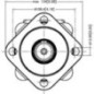 Orbit motor, shaft diameter 32, Stand - OMS125151F0502