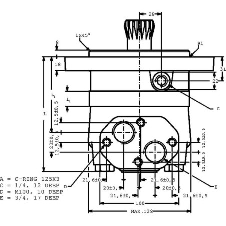 Orbit motor short - OMTS315151B3039