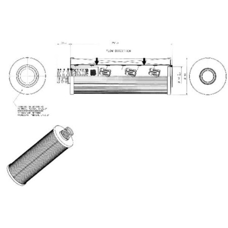 Hydraulic filter Insert Donaldson - P763415