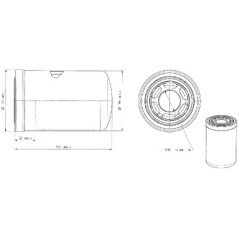 Hydraulic filter Spin-on Donaldson - P763694