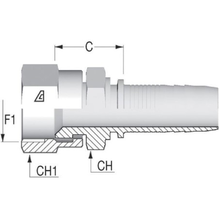 Insert DN10, 3/8 inch -5/8 inch SAE - PA1010SAE