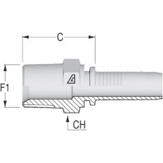 Insert DN13-3/8 NPT - PE136
