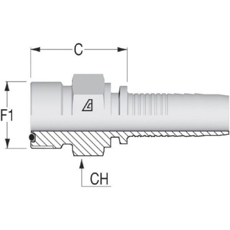 Insert DN13-13/16 ORFS - PCV1313