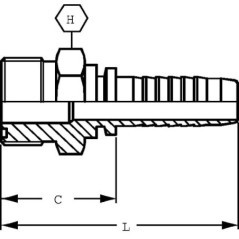 Insert DN8-9/16 ORFS - PCV89