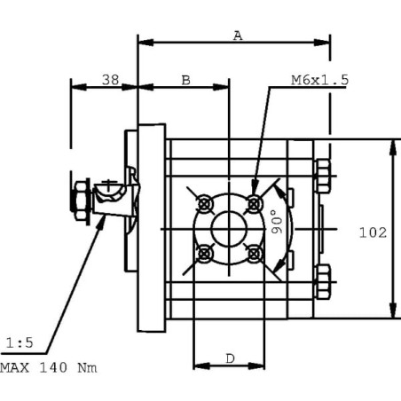 Pump PLP20.16S0-54B2-LBE/BC-N-EL FS - PLP2016S054B2