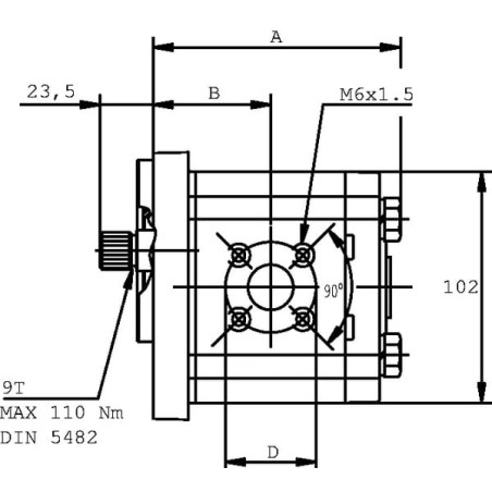 Pump PLP20.16D0-12B2-LBE/BC-N-EL FS - PLP2016D012B2