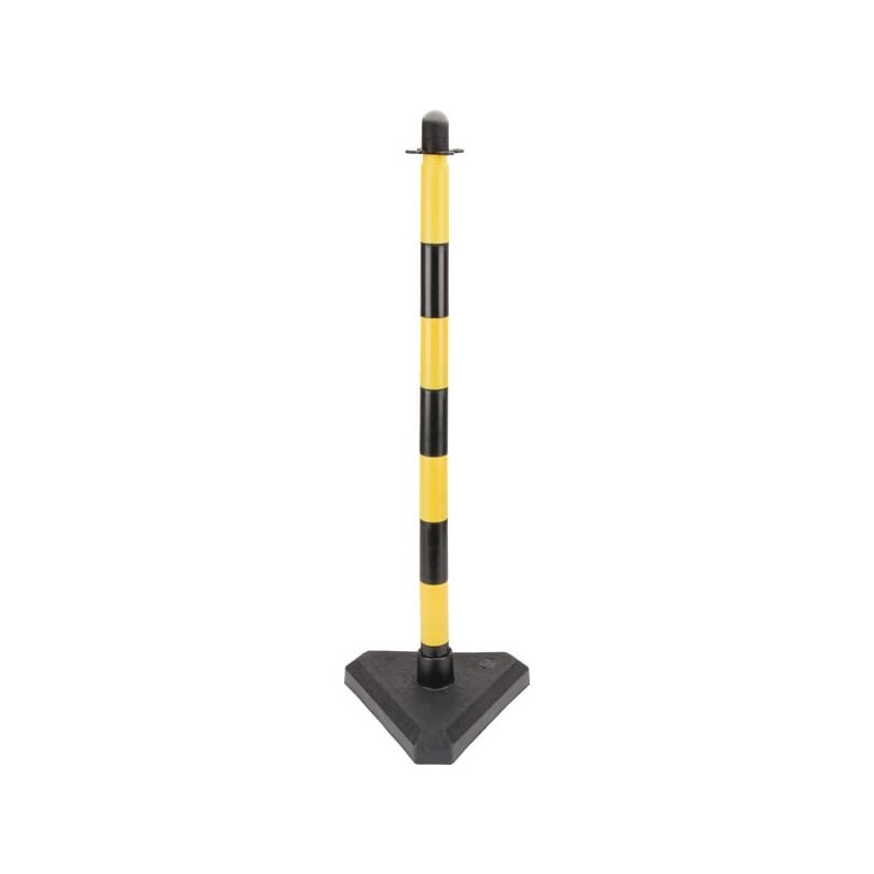 Barrier post, yellow/black - PKKYB
