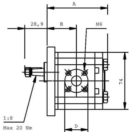 Pump PLP10.3,15 D0-81E1-LBB/BA - PLP103D081E1