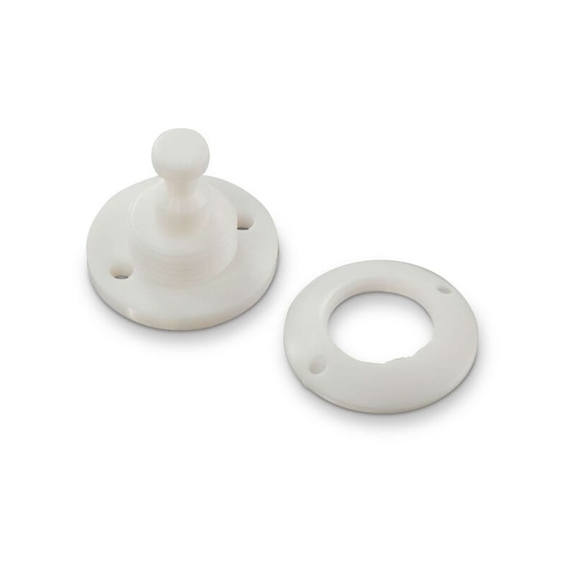 Minax-Fastener lower part plastic, white - PL10105 Minax-Fastener lower part plastic, white - PL10105