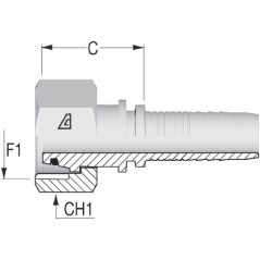 Insert DN16-M22x1.5-15L - PGLO1622