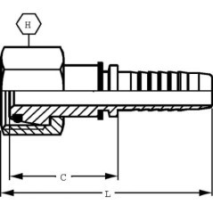 Insert DN08-M16x1.5-10L - PGLO816