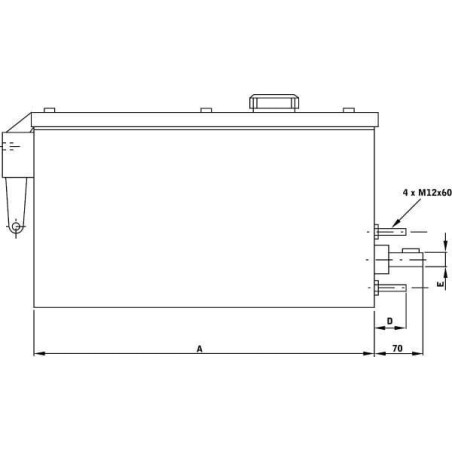 Kolbenpumpe mit Tank 90ltr. - PH120090