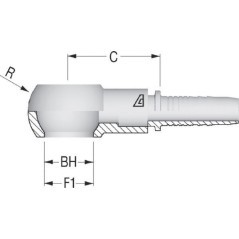 Banjo insert DN10-diameter 1/2 BSP - PQB108