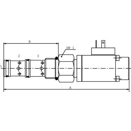 Prop. 3 -Wege Patrone 12V - PP10WA20B