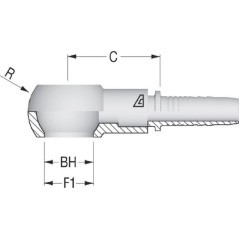 Insert Banjo DN08-diameter 16 - PQM816