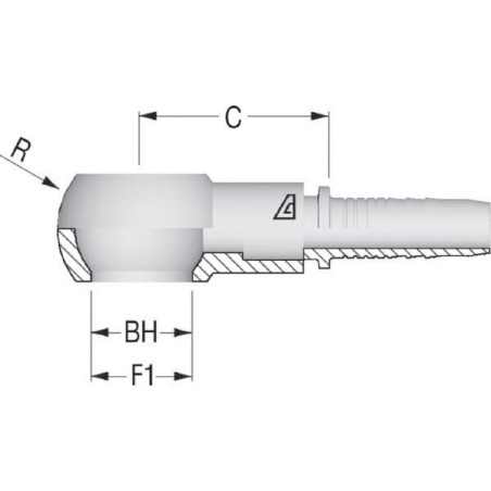 Banjo insert DN10-diameter 3/8 BSP - PQB106