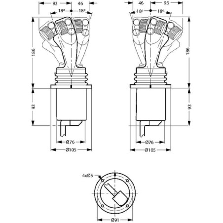 Joystick PROF1- 162F1123 - PROF162F1123