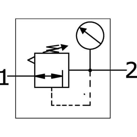 Regulator 1/4 inch 0,5-10 bar - PR1K140510