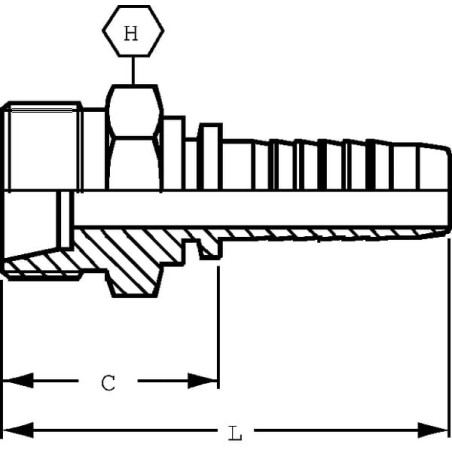 Armat.wtł.DN10-M24x1,5-średnica 16,75 - PRF1024
