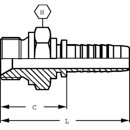 Końcówka DN50-1.1/2BSP - PN5024