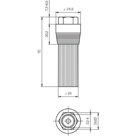 Pędzel smarujący, średnica 20 mm - PRM926001400