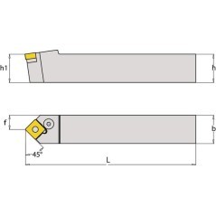 Rotating holder, Neutral 75 stopni PSDNN - PSDNN2020K12
