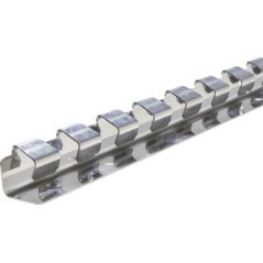Hakenleiste 100cm - PVCHS1RVS