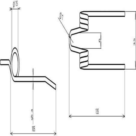 Pick-up tine Universal - PT1110