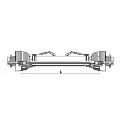 Wał przegubowy PTO 20 L1310 mm gopart - PTO20Y21T1310ARTGP