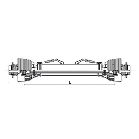 Wał przegubowy PTO 20 L1310 mm gopart - PTO20Y21T1310ARTGP
